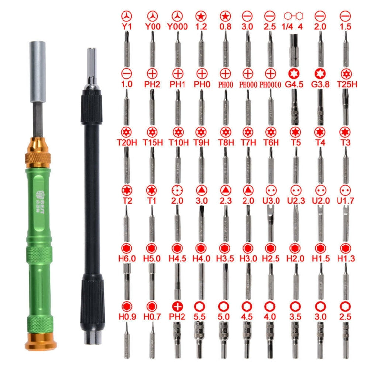BEST BST-8928 Screwdriver Magnetic Bit Driver Kit 63 in 1 Professional Screwdrivers Set - Screwdriver Set by BEST | Online Shopping UK | buy2fix
