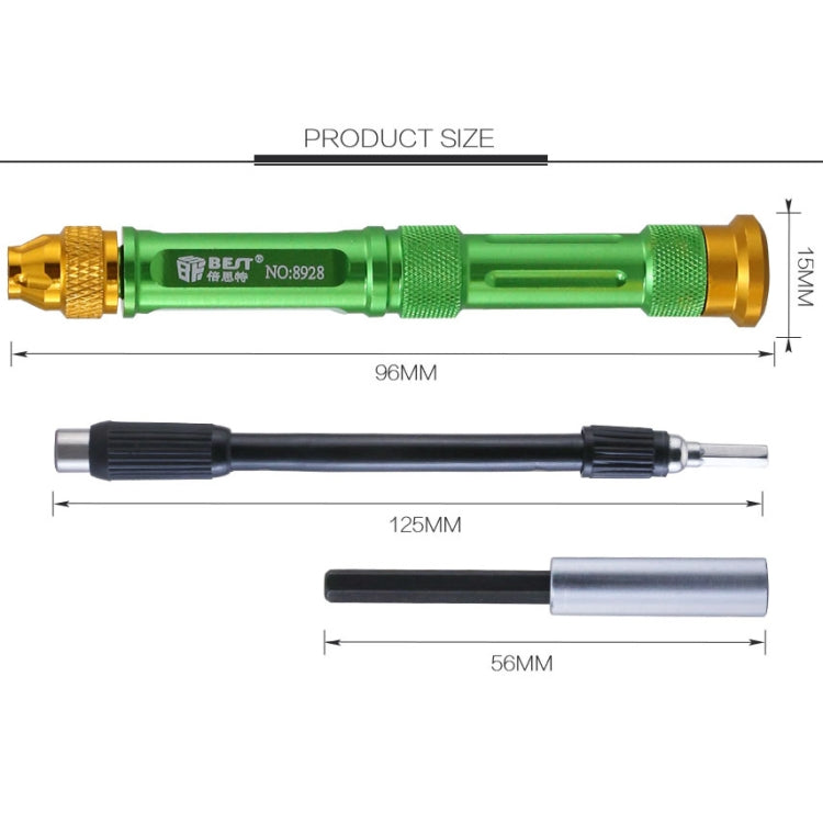 BEST BST-8928 Screwdriver Magnetic Bit Driver Kit 63 in 1 Professional Screwdrivers Set - Screwdriver Set by BEST | Online Shopping UK | buy2fix