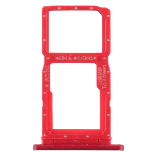 SIM Card Tray + SIM Card Tray / Micro SD Card Tray for Huawei Honor 9X / Honor 9X Pro(Red) by buy2fix