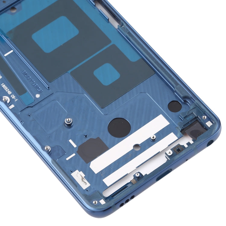 Front Housing LCD Frame Bezel Plate for LG G7 ThinQ / G710 (Blue) - For LG by buy2fix | Online Shopping UK | buy2fix