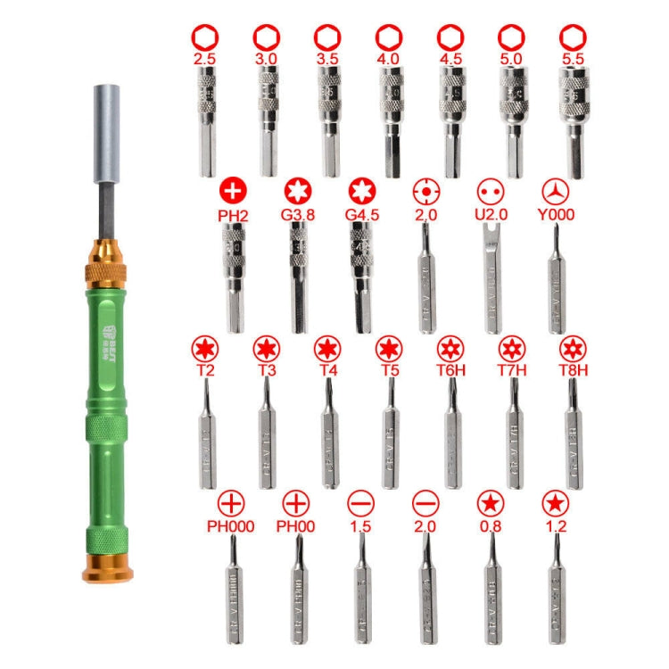 BEST BST-8929 Screwdriver Magnetic Bit Driver Kit 37 in 1 Professional Screwdrivers Set - Screwdriver Set by BEST | Online Shopping UK | buy2fix