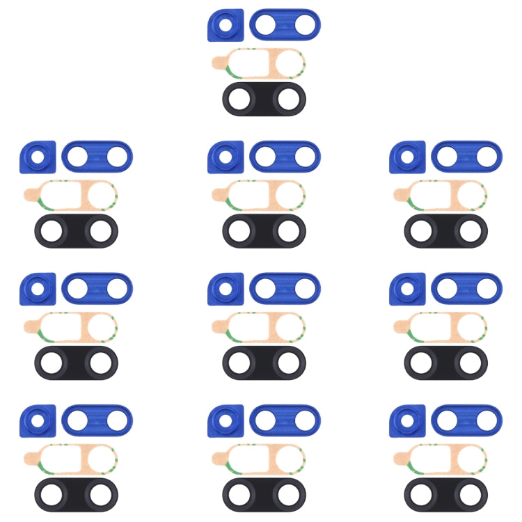 For Huawei Nova 4 10pcs Camera Lens Cover (Blue) - Camera Series by buy2fix | Online Shopping UK | buy2fix