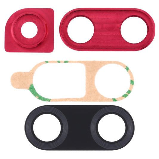 For Huawei Nova 4 10pcs Camera Lens Cover (Red) - Camera Series by buy2fix | Online Shopping UK | buy2fix