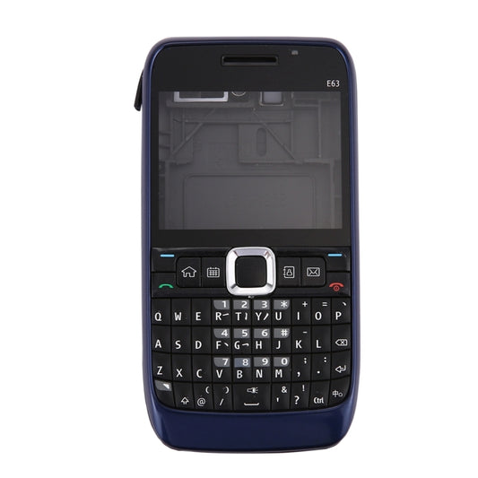 Full Housing Cover (Front Cover + Middle Frame Bezel + Battery Back Cover + Keyboard) for Nokia E63(Dark Blue) - Full Housing Cover by buy2fix | Online Shopping UK | buy2fix