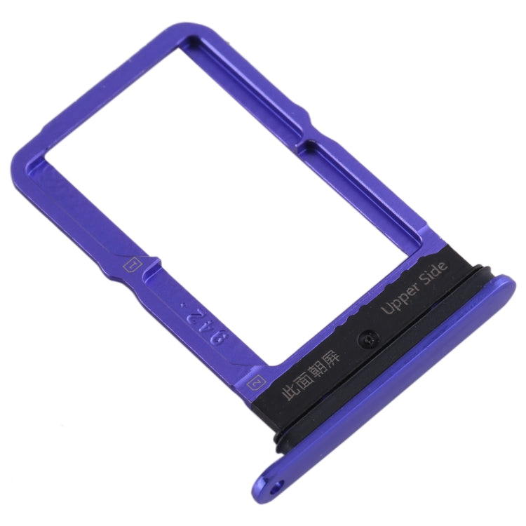 For vivo S5 SIM Card Tray + SIM Card Tray (Blue) - Card Tray by buy2fix | Online Shopping UK | buy2fix