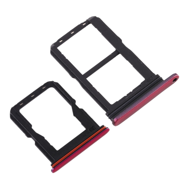 For Vivo S1 Pro SIM Card Tray + SIM Card Tray + Micro SD Card Tray (Red) - Card Tray by buy2fix | Online Shopping UK | buy2fix