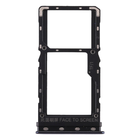 SIM Card Tray + SIM Card Tray / Micro SD Card Tray for Xiaomi Mi CC9e / Mi A3(Black) - Card Tray by buy2fix | Online Shopping UK | buy2fix