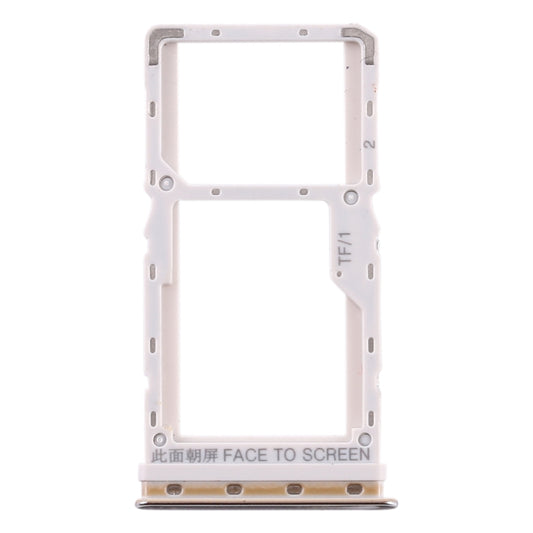 SIM Card Tray + SIM Card Tray / Micro SD Card Tray for Xiaomi Mi CC9e / Mi A3(Silver) - Card Tray by buy2fix | Online Shopping UK | buy2fix