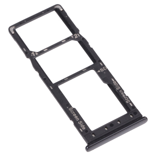 For Infinix HOT 7 Pro (X625B) SIM Card Tray + SIM Card Tray + Micro SD Card Tray (Black) - Card Tray by buy2fix | Online Shopping UK | buy2fix