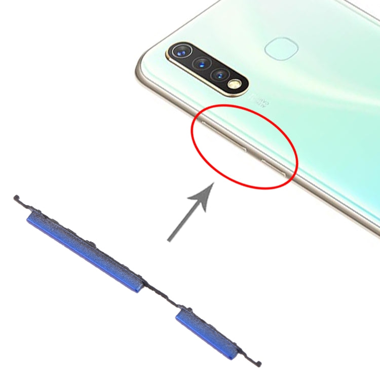 For vivo Y5s Side Keys (Blue) - Home key & Side Key by buy2fix | Online Shopping UK | buy2fix