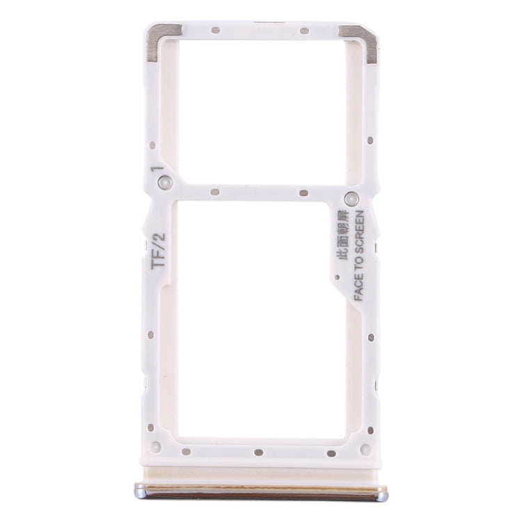 SIM Card Tray + SIM Card Tray / Micro SD Card Tray for Xiaomi Redmi Note 8 Pro (Silver) - Card Tray by buy2fix | Online Shopping UK | buy2fix