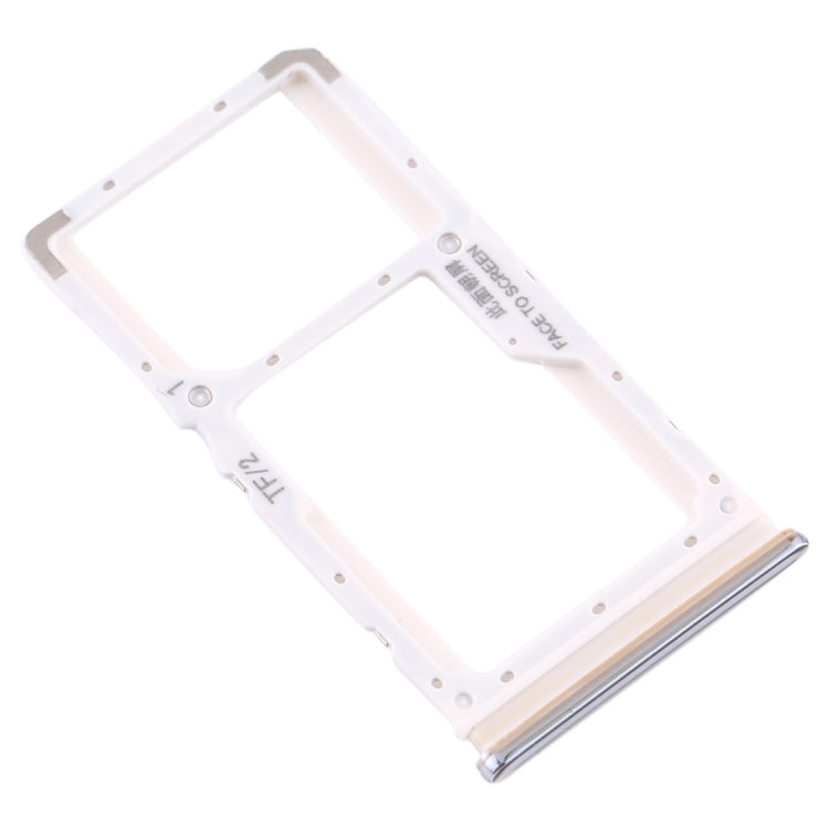 SIM Card Tray + SIM Card Tray / Micro SD Card Tray for Xiaomi Redmi Note 8 Pro (Silver) - Card Tray by buy2fix | Online Shopping UK | buy2fix