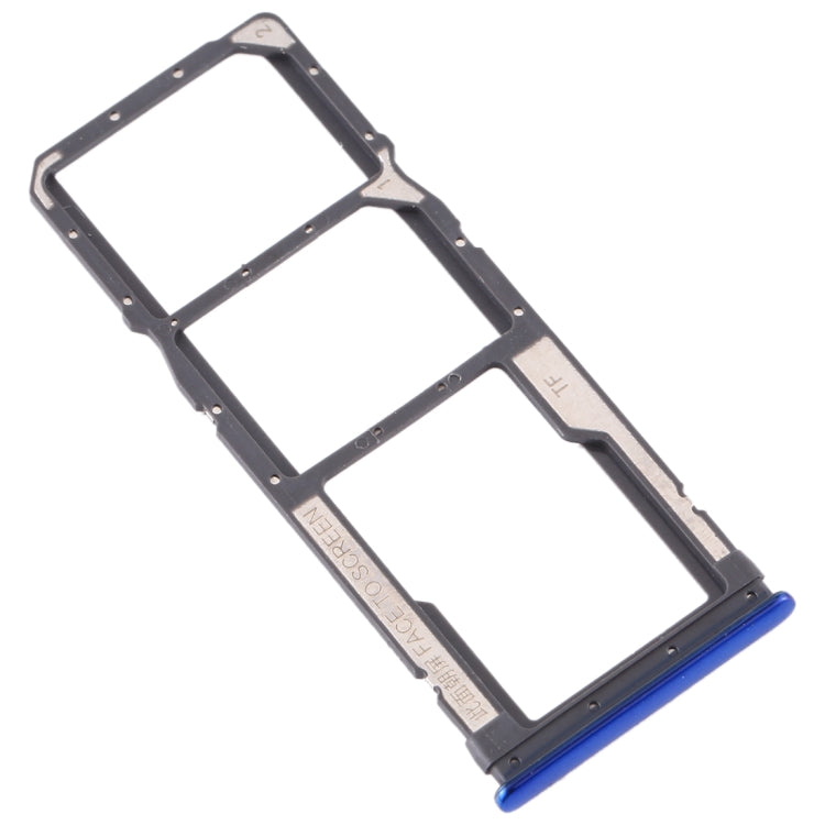 SIM Card Tray + SIM Card Tray + Micro SD Card Tray for Xiaomi Redmi Note 8 (Blue) - Card Tray by buy2fix | Online Shopping UK | buy2fix