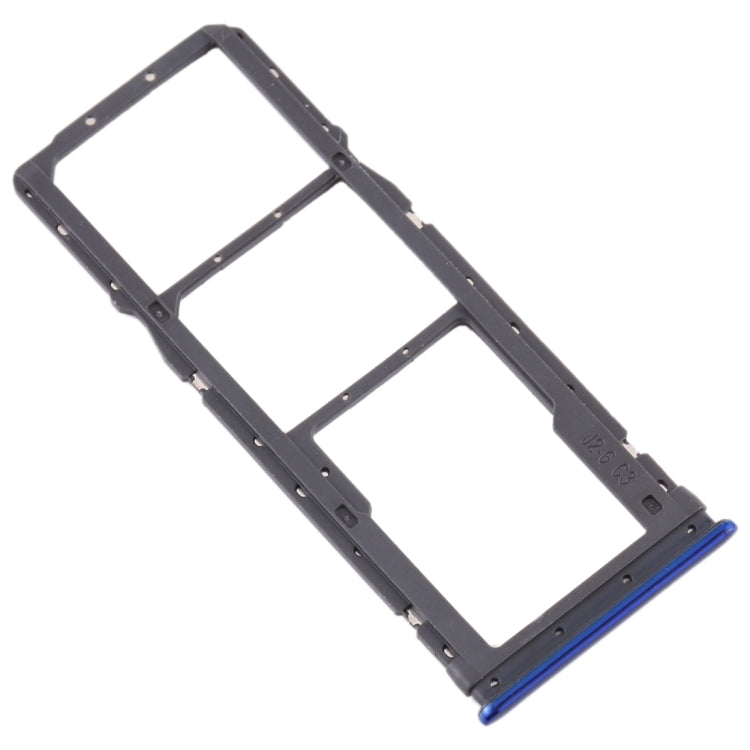 SIM Card Tray + SIM Card Tray + Micro SD Card Tray for Xiaomi Redmi Note 8 (Blue) - Card Tray by buy2fix | Online Shopping UK | buy2fix