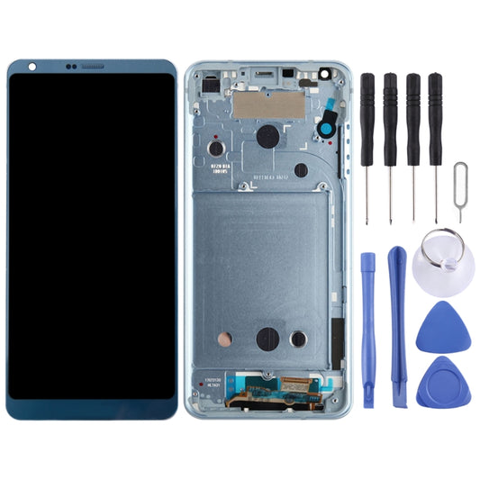 Original LCD Screen For LG G6 / H870 / H870DS / H872 / LS993 / VS998 / US997 Digitizer Full Assembly with Frame(Blue) by buy2fix