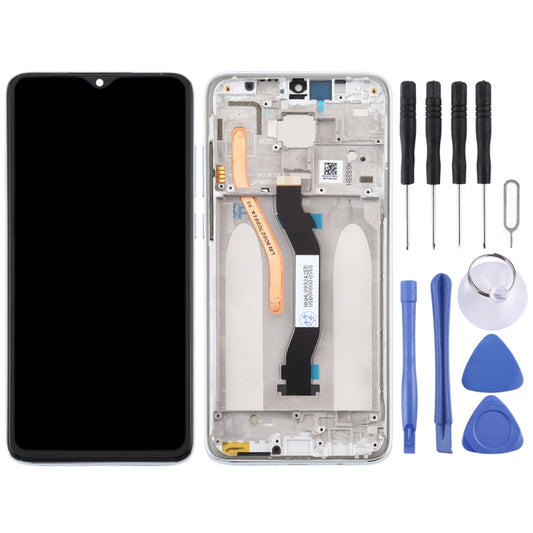 TFT LCD Screen for Xiaomi Redmi Note 8 Pro Digitizer Full Assembly with Frame (Double SIM Card Version)(White) by buy2fix