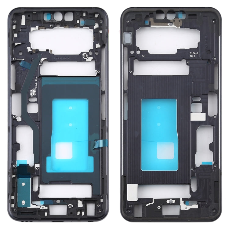 Front Housing LCD Frame Bezel Plate for LG G8 ThinQ (Black) - For LG by buy2fix | Online Shopping UK | buy2fix