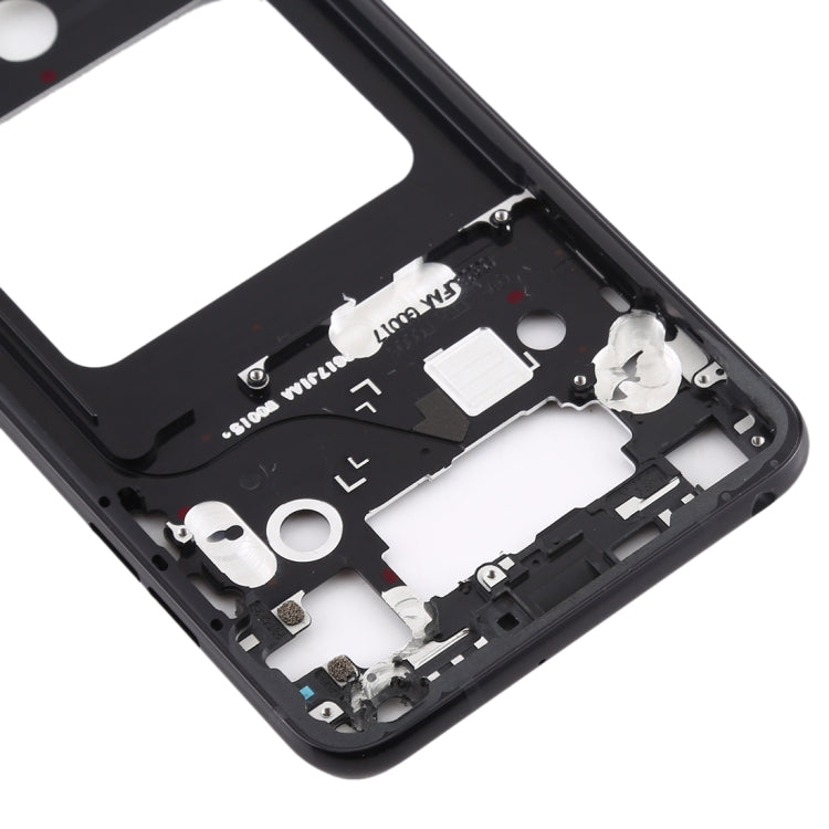 Front Housing LCD Frame Bezel Plate for LG V35 ThinQ (Black) - For LG by buy2fix | Online Shopping UK | buy2fix