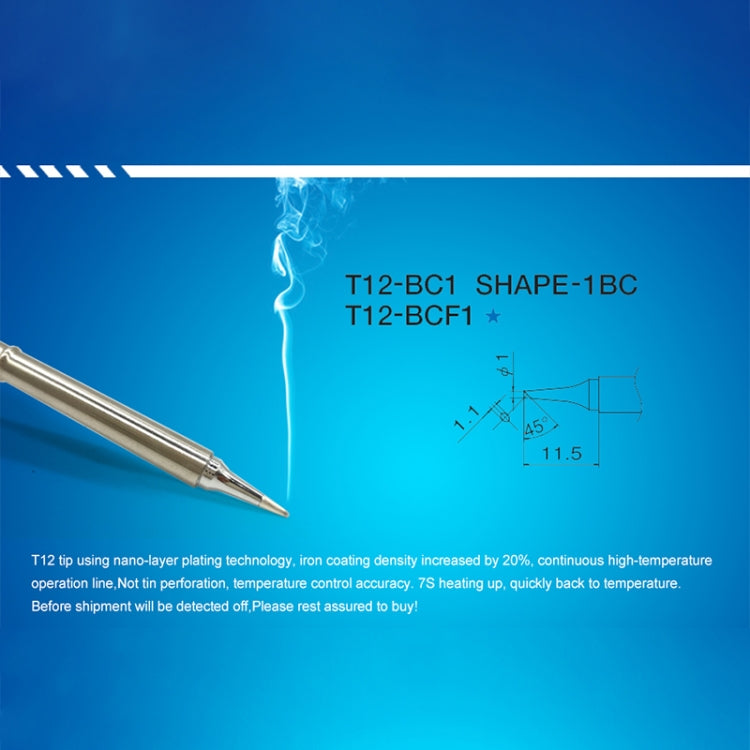 QUICKO T12-BC1 Lead-free Soldering Iron Tip - Soldering Iron Tip by Quicko | Online Shopping UK | buy2fix