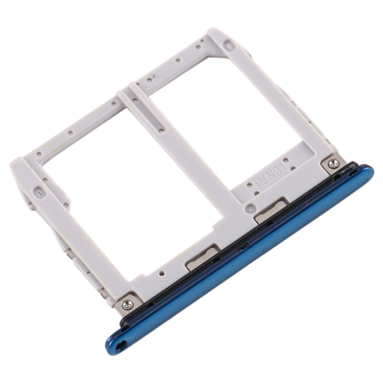 SIM Card Tray + Micro SD Card Tray for LG K40 / K12 Plus / X4 (2019) / X420EM / X420BMW / X420HM / X420 / X420N (Blue) - For LG by buy2fix | Online Shopping UK | buy2fix