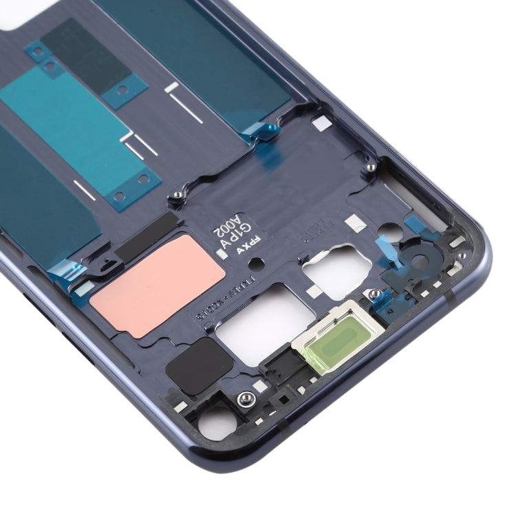 Front Housing LCD Frame Bezel Plate for LG Q70 (Black) - For LG by buy2fix | Online Shopping UK | buy2fix