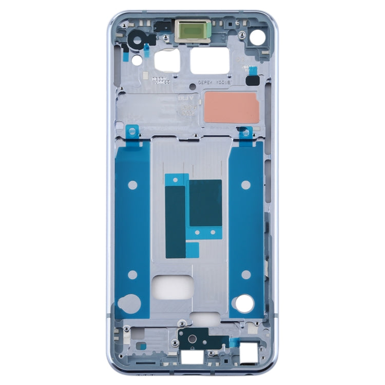 Front Housing LCD Frame Bezel Plate for LG Q70 (Baby Blue) - For LG by buy2fix | Online Shopping UK | buy2fix