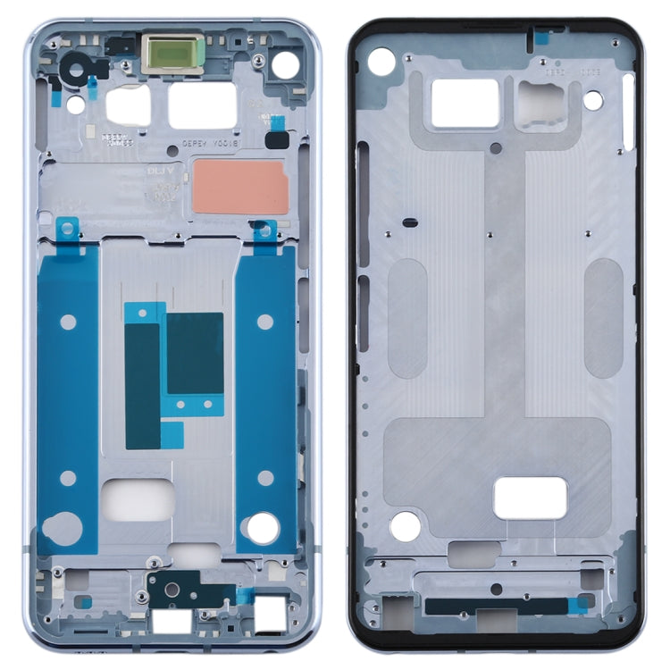 Front Housing LCD Frame Bezel Plate for LG Q70 (Baby Blue) - For LG by buy2fix | Online Shopping UK | buy2fix