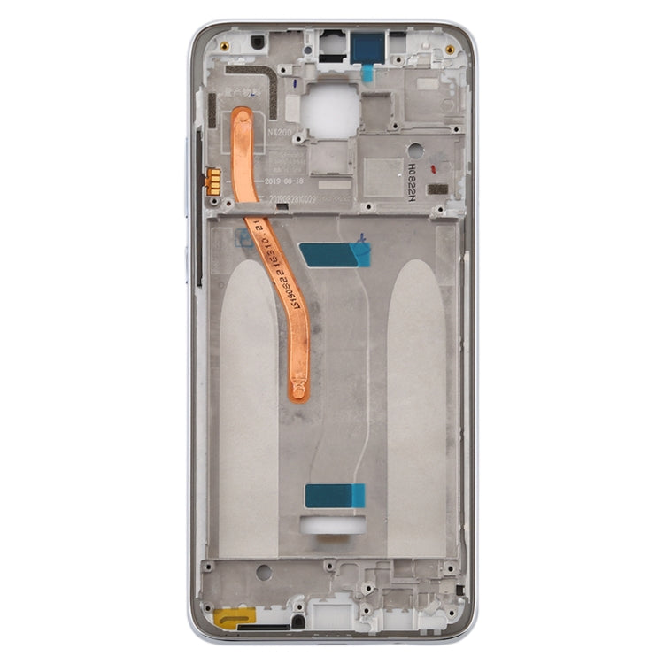 Front Housing LCD Frame Bezel Plate for Xiaomi Redmi Note 8 Pro (Double SIM Version)(White) - Frame Bezel Plate by buy2fix | Online Shopping UK | buy2fix