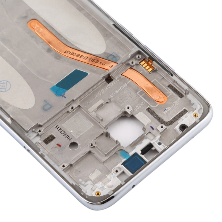 Front Housing LCD Frame Bezel Plate for Xiaomi Redmi Note 8 Pro (Double SIM Version)(White) - Frame Bezel Plate by buy2fix | Online Shopping UK | buy2fix