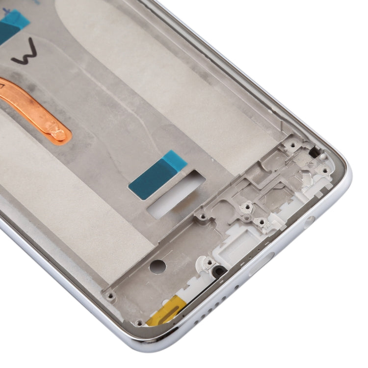 Front Housing LCD Frame Bezel Plate for Xiaomi Redmi Note 8 Pro (Double SIM Version)(White) - Frame Bezel Plate by buy2fix | Online Shopping UK | buy2fix