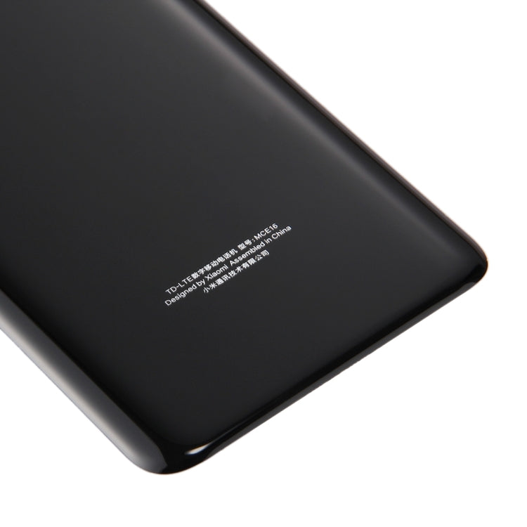 For Xiaomi Mi 6 Glass Battery Back Cover(Black) - Back Cover by buy2fix | Online Shopping UK | buy2fix