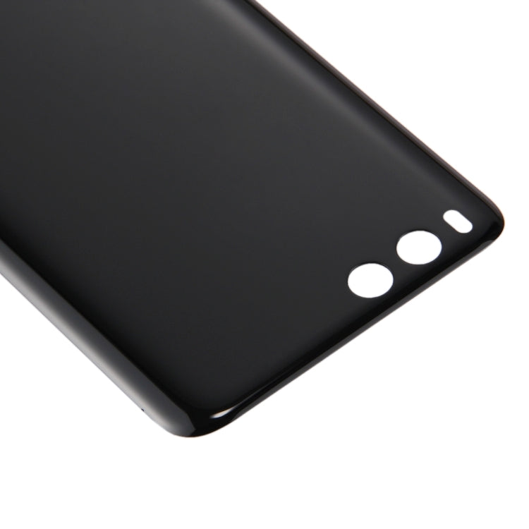 For Xiaomi Mi 6 Glass Battery Back Cover(Black) - Back Cover by buy2fix | Online Shopping UK | buy2fix