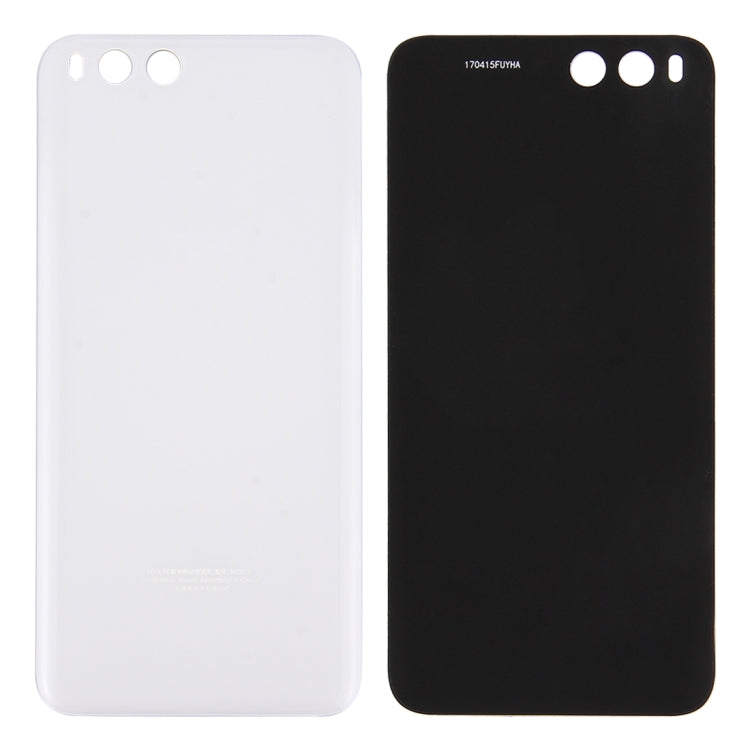 For Xiaomi Mi 6 Glass Battery Back Cover(White) - Back Cover by buy2fix | Online Shopping UK | buy2fix