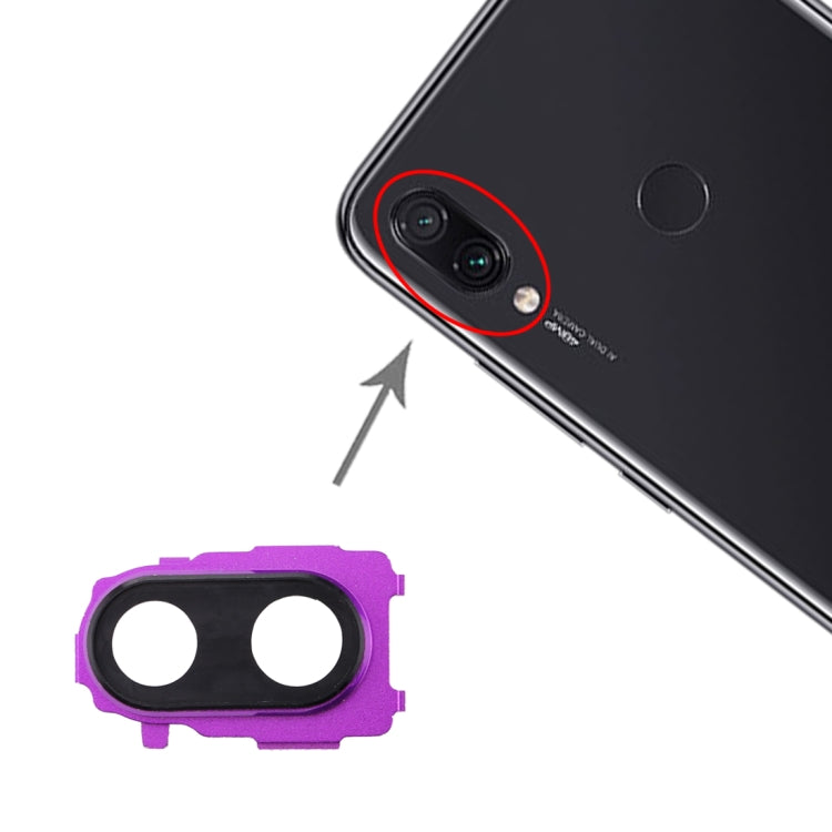 Back Camera Bezel for Xiaomi Redmi Note 7 Pro / Redmi Note 7 (Purple) - Camera by buy2fix | Online Shopping UK | buy2fix