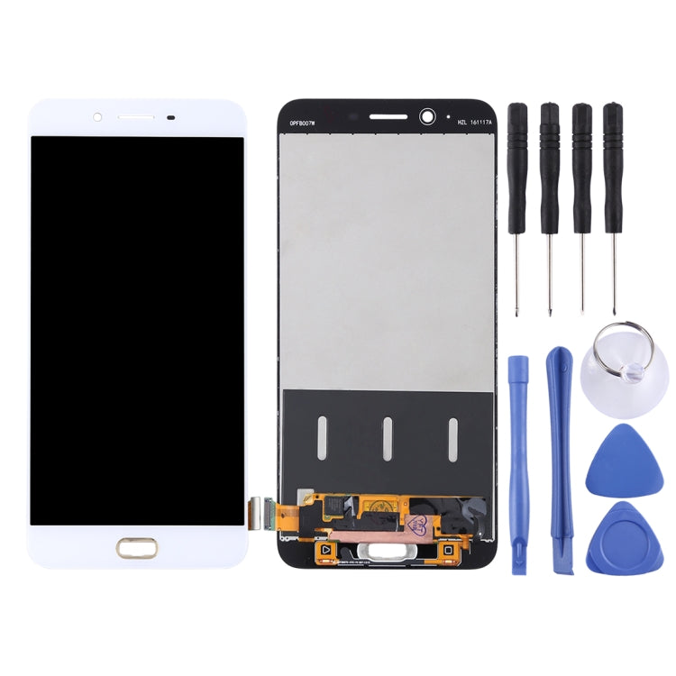 TFT LCD Screen for OPPO R9s Plus Digitizer Full Assembly (White) - LCD Screen by buy2fix | Online Shopping UK | buy2fix