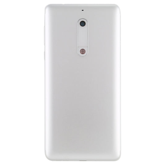 Battery Back Cover with Camera Lens & Side Keys for Nokia 5(White) by buy2fix