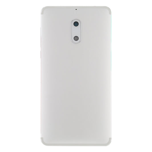 Battery Back Cover with Camera Lens & Side Keys for Nokia 6 TA-1000 TA-1003 TA-1021 TA-1025 TA-1033 TA-1039(White) by buy2fix