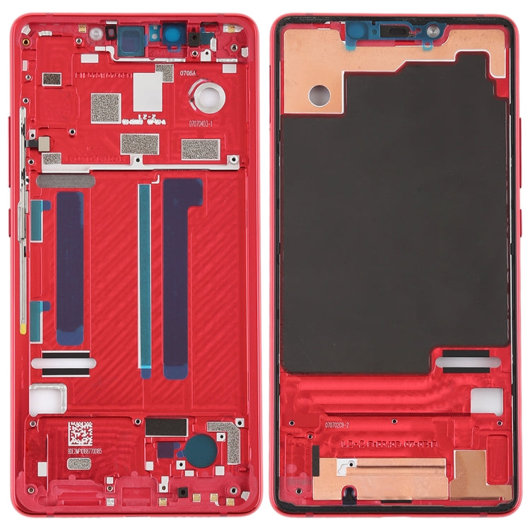 Middle Frame Bezel with Side Keys for Xiaomi Mi 8 SE (Red) - Frame Bezel Plate by buy2fix | Online Shopping UK | buy2fix
