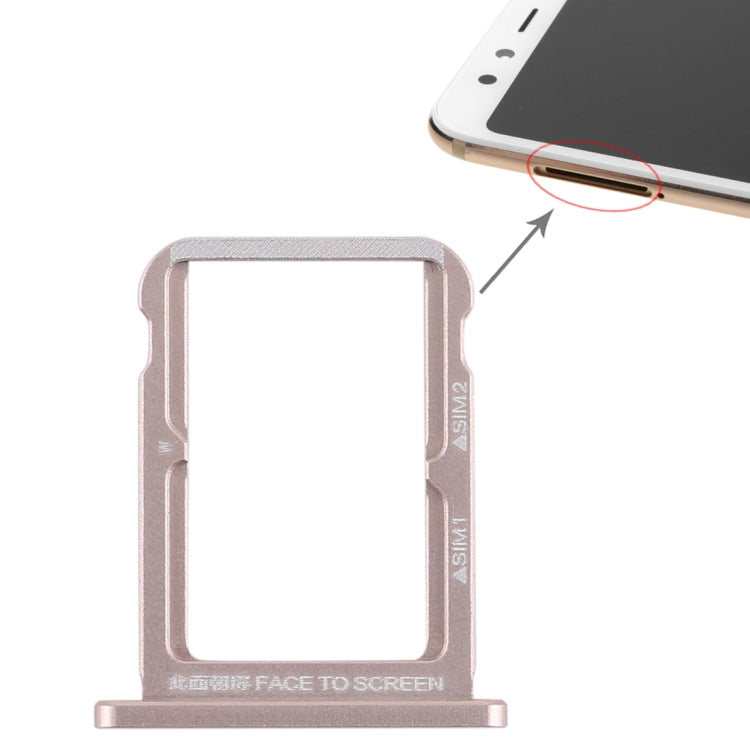 Double SIM Card Tray for Xiaomi Mi 6X (Gold) by buy2fix