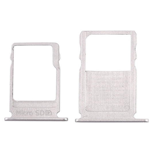 SIM Card Tray + Micro SD Card Tray for Nokia 3 TA-1020 TA-1028 TA-1032 TA-1038(Silver) by buy2fix