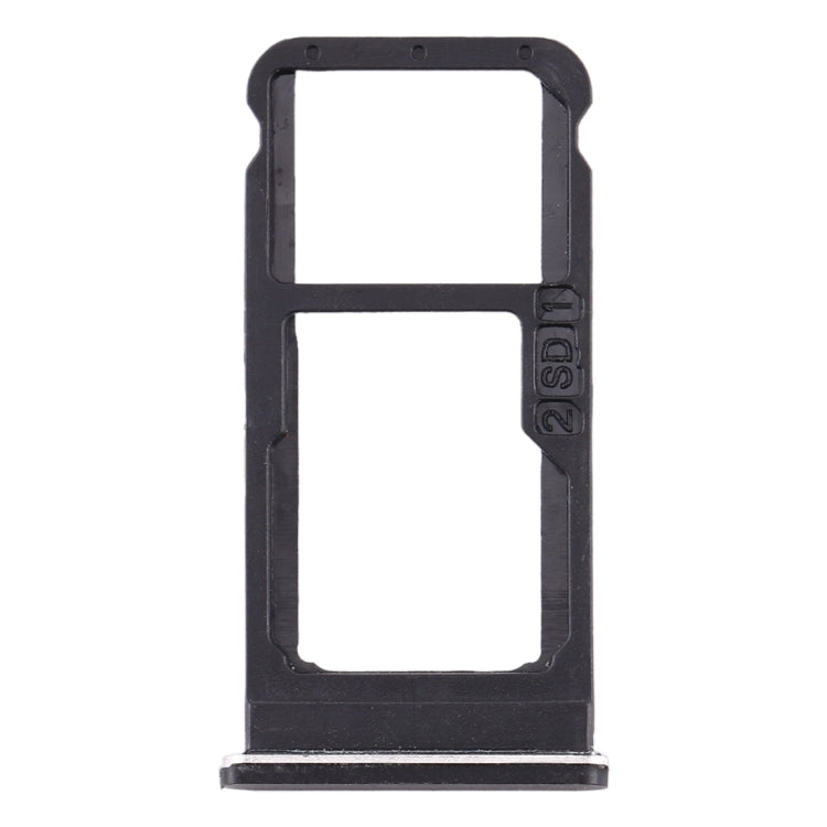SIM Card Tray + SIM Card Tray / Micro SD Card Tray for Nokia 6.1 / 6 (2018) / TA-1043 TA-1045 TA-1050 TA-1054 TA-1068 (Black) - Card Tray by buy2fix | Online Shopping UK | buy2fix