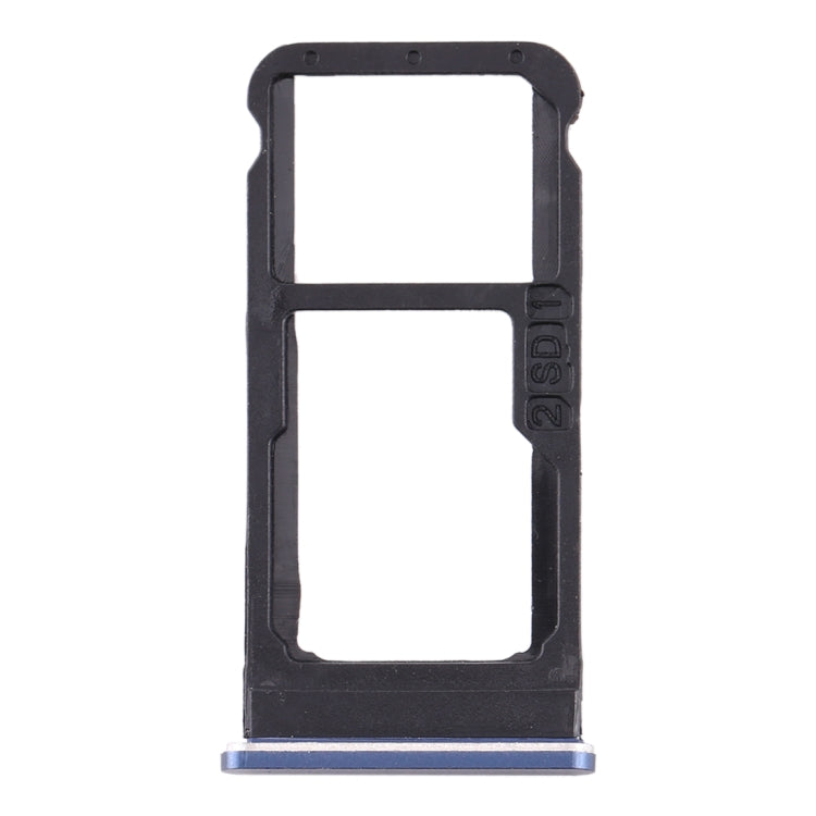 SIM Card Tray + SIM Card Tray / Micro SD Card Tray for Nokia 6.1 / 6 (2018) / TA-1043 TA-1045 TA-1050 TA-1054 TA-1068 (Blue) - Card Tray by buy2fix | Online Shopping UK | buy2fix