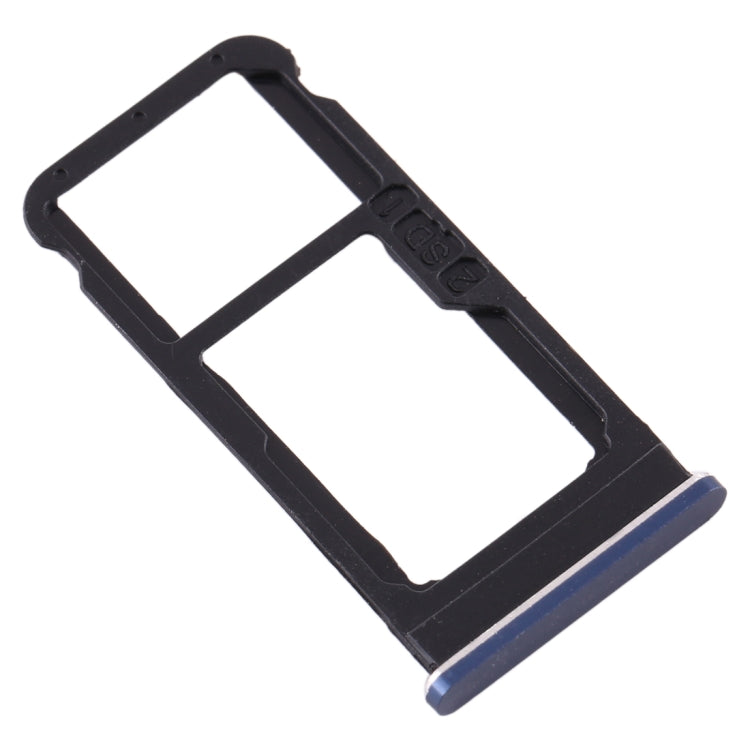 SIM Card Tray + SIM Card Tray / Micro SD Card Tray for Nokia 6.1 / 6 (2018) / TA-1043 TA-1045 TA-1050 TA-1054 TA-1068 (Blue) - Card Tray by buy2fix | Online Shopping UK | buy2fix