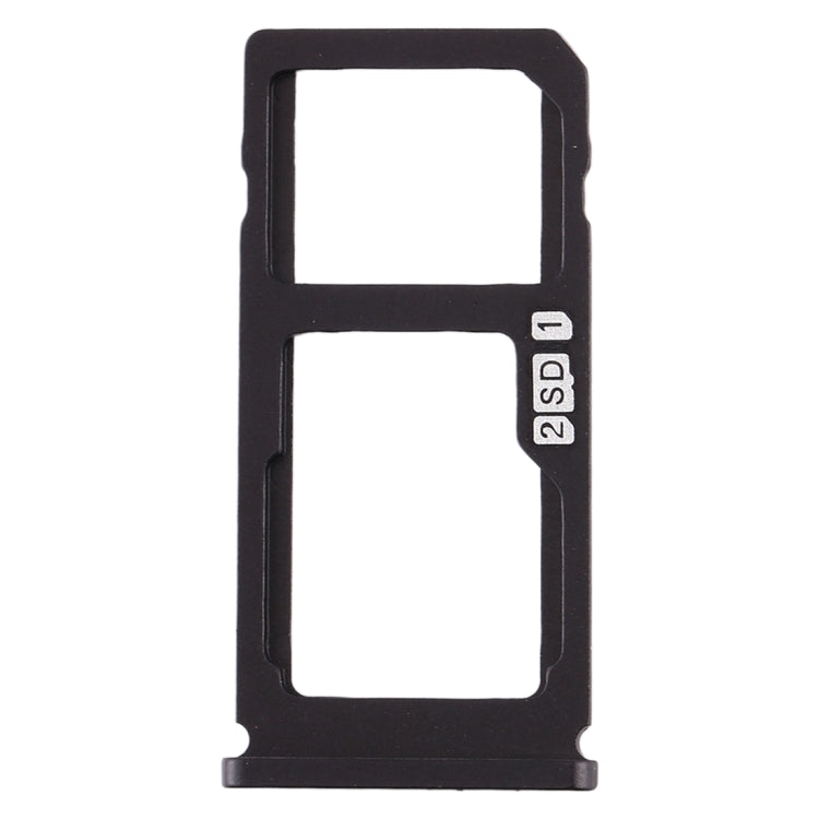 SIM Card Tray + SIM Card Tray / Micro SD Card Tray for Nokia 8 / N8 TA-1012 TA-1004 TA-1052 (Black) - Card Tray by buy2fix | Online Shopping UK | buy2fix