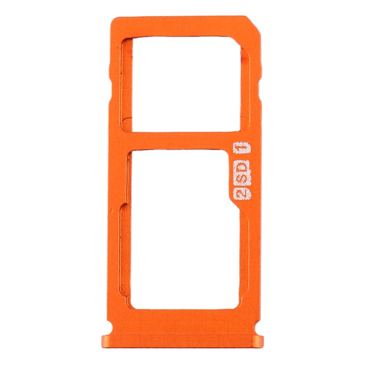 SIM Card Tray + SIM Card Tray / Micro SD Card Tray for Nokia 8 / N8 TA-1012 TA-1004 TA-1052 (Orange) - Card Tray by buy2fix | Online Shopping UK | buy2fix