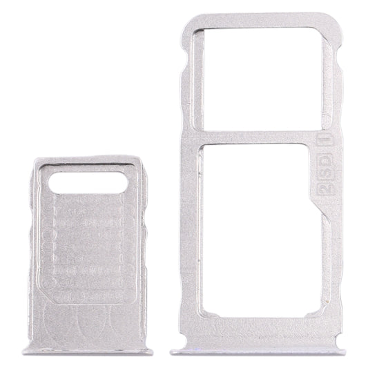 SIM Card Tray + SIM Card Tray + Micro SD Card Tray for Nokia 3.1 Plus (White) by buy2fix