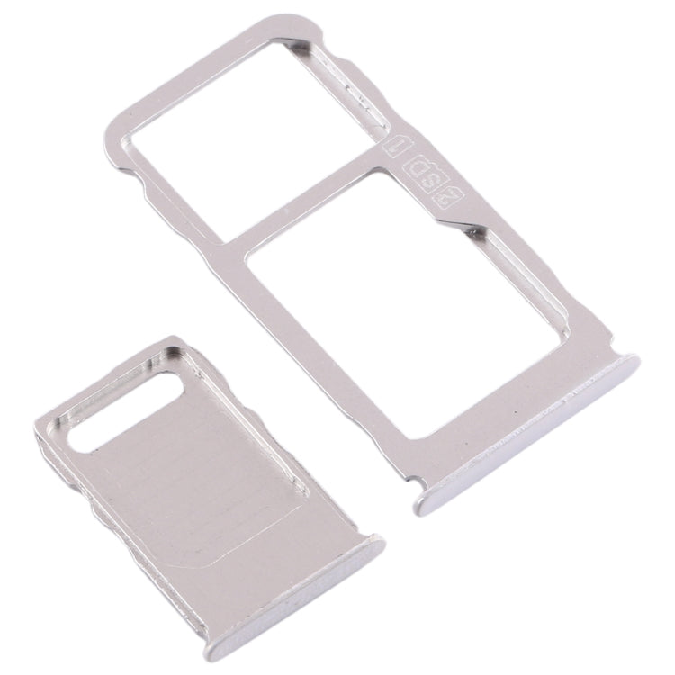 SIM Card Tray + SIM Card Tray + Micro SD Card Tray for Nokia 3.1 Plus (White) - Card Tray by buy2fix | Online Shopping UK | buy2fix