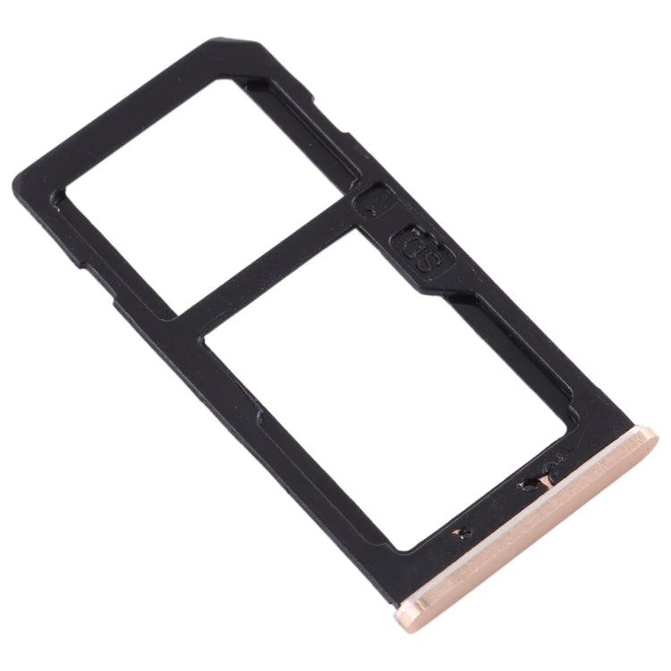 SIM Card Tray + SIM Card Tray / Micro SD Card Tray for Nokia 6 TA-1000 TA-1003 TA-1021 TA-1025 TA-1033 TA-1039 (Gold) - Card Tray by buy2fix | Online Shopping UK | buy2fix