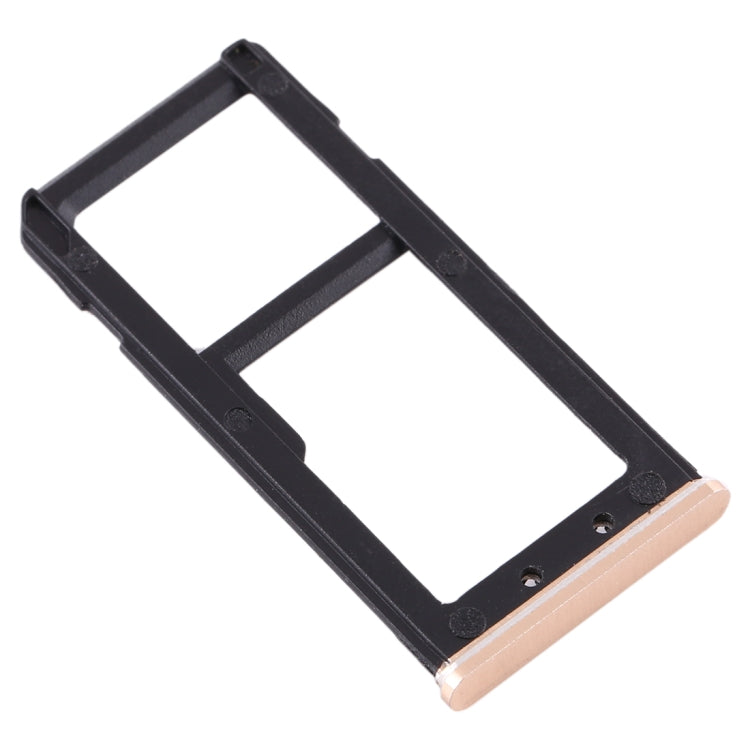 SIM Card Tray + SIM Card Tray / Micro SD Card Tray for Nokia 6 TA-1000 TA-1003 TA-1021 TA-1025 TA-1033 TA-1039 (Gold) - Card Tray by buy2fix | Online Shopping UK | buy2fix
