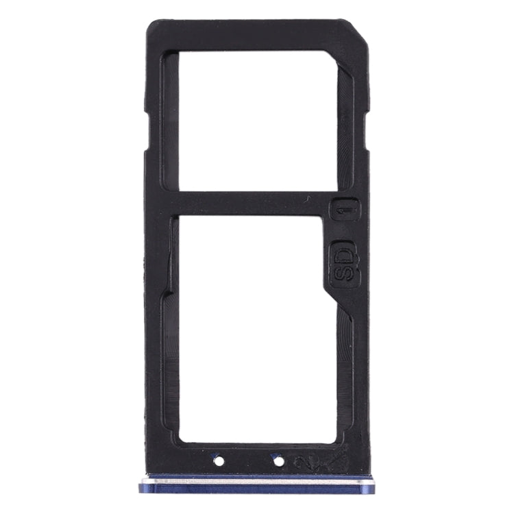 SIM Card Tray + SIM Card Tray / Micro SD Card Tray for Nokia 6 TA-1000 TA-1003 TA-1021 TA-1025 TA-1033 TA-1039 (Blue) - Card Tray by buy2fix | Online Shopping UK | buy2fix